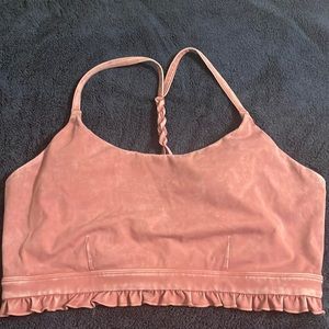 NBW Joy Lab XL Mauve Sports Bra with ruffle